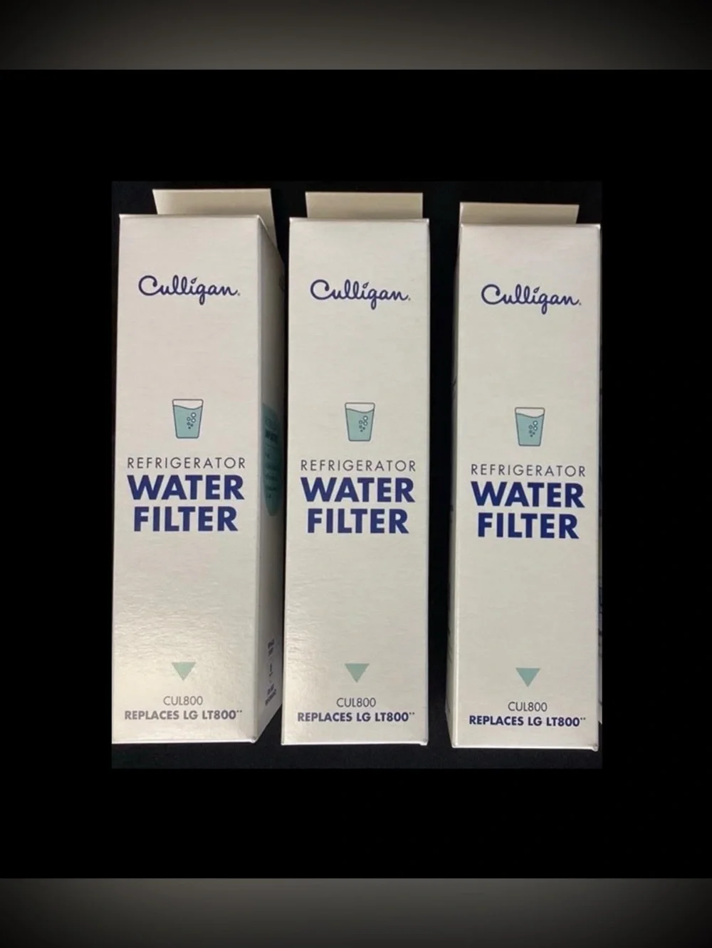 3 PACK Culligan CUL800 Refrigerator Water Filter (Fits LG LT800P) NEW